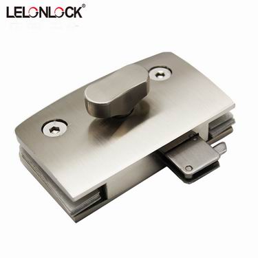 bathroom glass door lock